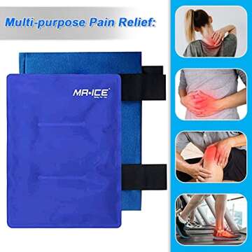Reusable Large Gel Ice Pack Wrap for Injuries and Recovery