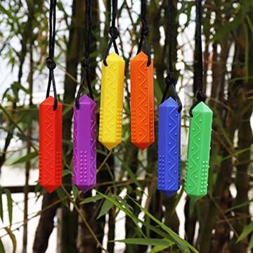 Durable Silicone Chew Necklaces for Kids, Sensory Needs, Autism, ADHD, Teething Relief