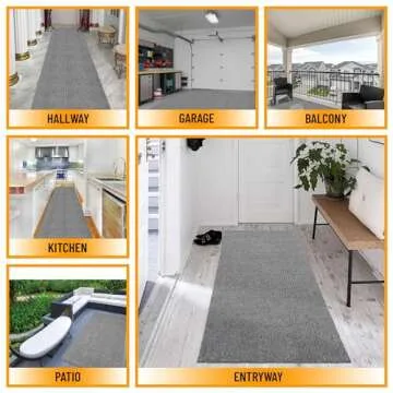 Ottomanson Non-Slip Rubberback Runner Rug, 2x5