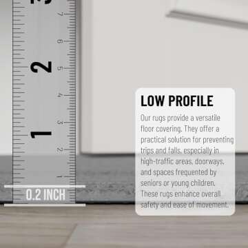 Ottomanson Non-Slip Rubberback Runner Rug, 2x5