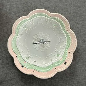 Jusalpha 3-Tier Porcelain Cake Stand for Events and Gifting