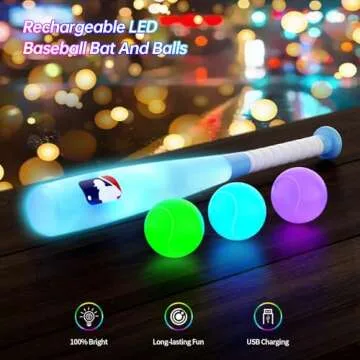 Leshein T Ball Set Light Up Baseball Toys for Kids