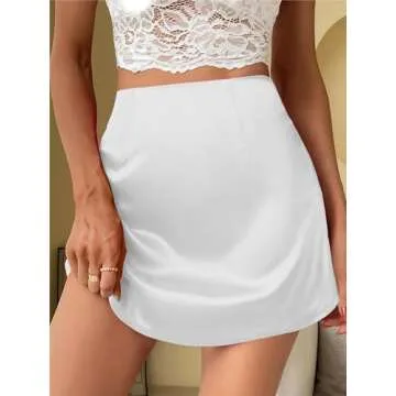 Stylish Mini Skirt Satin Skirt for Women - Versatile Fashion Must-Have