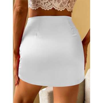 Stylish Mini Skirt Satin Skirt for Women - Versatile Fashion Must-Have