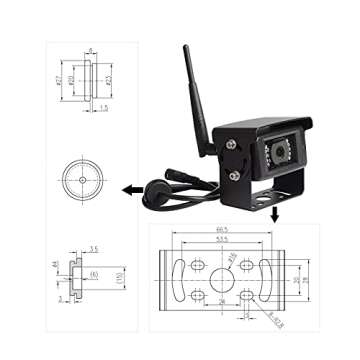 Haloview MC7108 Wireless RV Backup Camera System 7'' Monitor Built in DVR Rear View Camera with Infrared Night Vision and Wide Viewing Angle for Truck/Trailer/RV/Pickups/Camping Car/Van/Farm