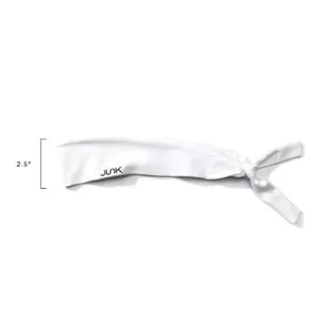 JUNK Brands Sports Headband, Jet Black, Regular, (1070) Flex Tie