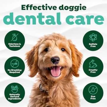 TropiClean Fresh Breath Plus Glucosamine for Hip & Joint Water Additive for Dogs| Breath Freshener and Teeth Cleaning Solution | 33.8oz.