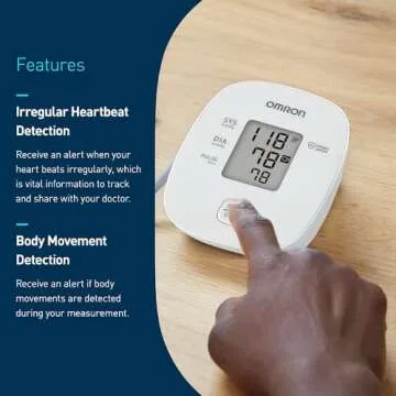 OMRON Iron Upper Arm Blood Pressure Monitor, Clinically Validated, Medical Grade, FDA Cleared, FSA/HSA Eligible, with Wide Range 17 Inch Cuff