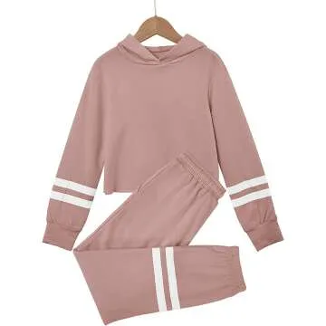 Trendy Girls' Athletic Lounge Sets & Sweatsuits