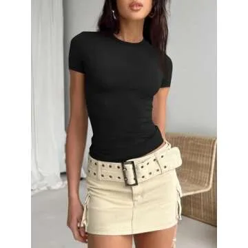 Chic 2 Piece Casual Women’s Crop Tops - Black & White