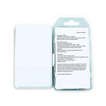 Innovation Cooling Graphite Thermal Pad – Permanent Replacement for Thermal Paste/Grease (30 X 30 ...