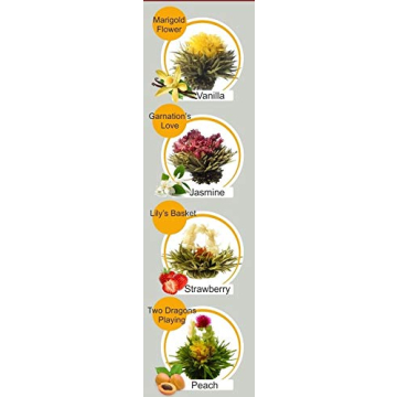 Assorted Blooming Tea Flower Balls with Natural Flavors