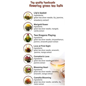 Assorted Blooming Tea Flower Balls with Natural Flavors