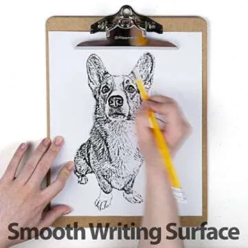 Durable Officemate Recycled Wood Clipboard - Eco-Friendly