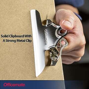 Durable Officemate Recycled Wood Clipboard - Eco-Friendly