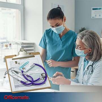 Durable Officemate Recycled Wood Clipboard - Eco-Friendly