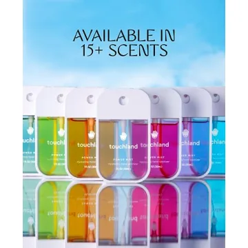 Touchland Power Mist Hydrating Hand Sanitizer Spray, TROPICAL 3-Pack (Mango Passion + Beach Coco + Watermelon), 500-Sprays each, 1Fl Oz Travel Size (Set of 3)