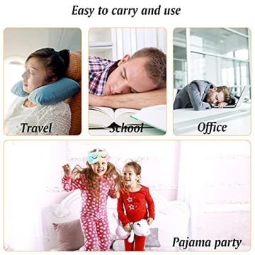 ZeeDix 6 Pack Cute Soft Plush Unicorn Sleeping Mask- Weighted Unicorn Horn Night Blindfold Bed Eye Covers Sleep Mask for Women Girls Kids Favor