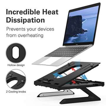 MoKo Laptop Stand for Ergonomic Comfort & Portability