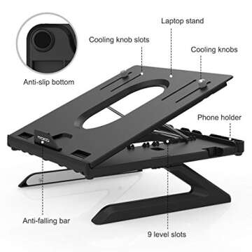 MoKo Laptop Stand for Ergonomic Comfort & Portability