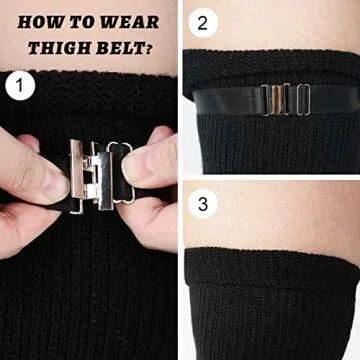 Plus Size Thigh High Socks for Thick Thighs - Stylish Comfort