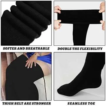 Plus Size Thigh High Socks for Thick Thighs - Stylish Comfort