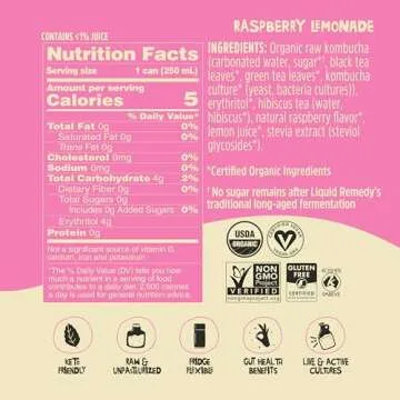 Liquid Remedy Kombucha: Sugar Free & Probiotic Drink