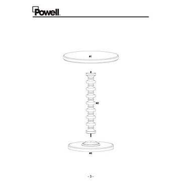 Stylish Powell Round Spindle Table for Every Home