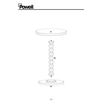 Stylish Powell Round Spindle Table for Every Home