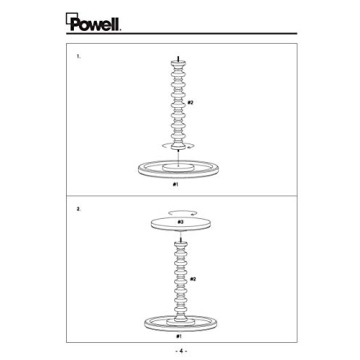 Stylish Powell Round Spindle Table for Every Home