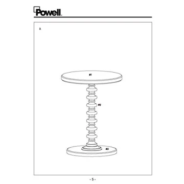 Stylish Powell Round Spindle Table for Every Home