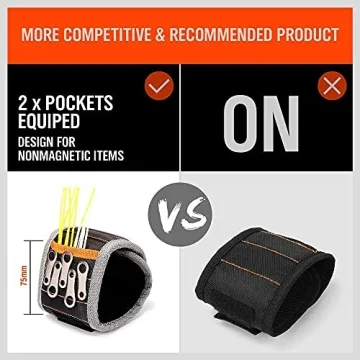 HORUSDY Magnetic Wristband, Gifts for Dad, with Strong Magnets for Holding Screws, Nails, Drilling Bits, Tool Gift for Men