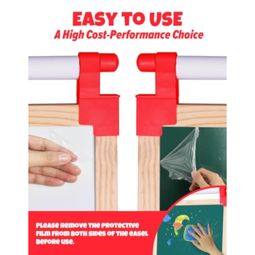 JOYOOSS Wooden Adjustable Easel for Kids Creative Art