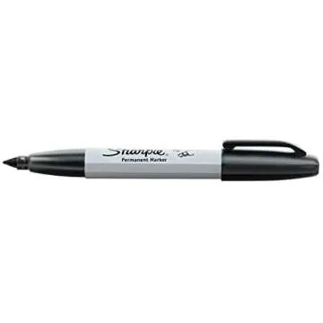 Sharpie Permanent Markers - Dual Black Chisel Tip Pack