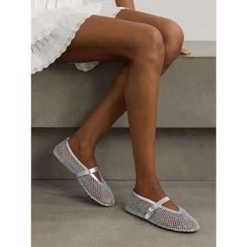Stylish VOLEECE Women's Mesh Ballet Flats for All Occasions