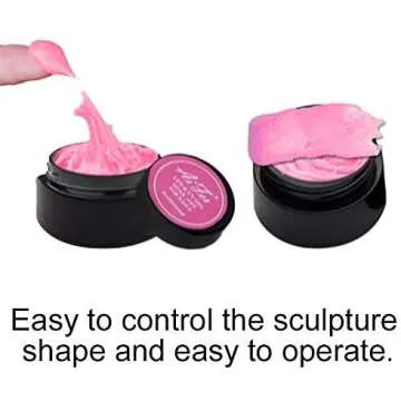 BAIYIYI 12 Color Sculpture Gel 3D Carving Gels for Nail Art Decoration Kit Creative DIY Nail Art Painting Carved Soak Off Polish Flowers Design Modeling Tool