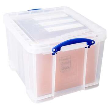 Really Useful File Box, Clear (32CL)