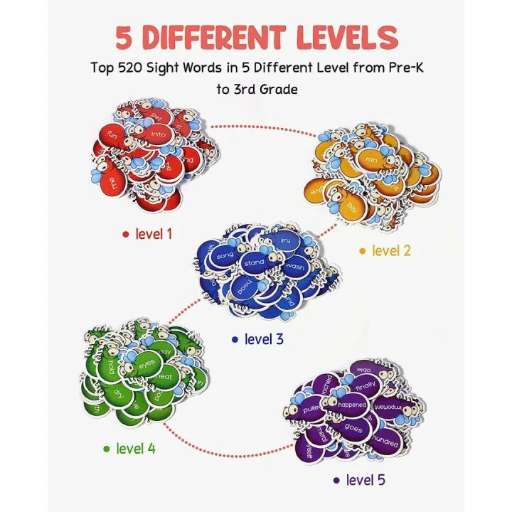 Engaging Sight Words Game with 520 Words for Kids