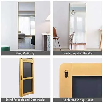 Elegant PexFix Full Length Mirror - Versatile & Stylish