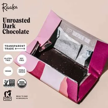 Raaka Chocolate Best Sellers Trio | Gourmet Dark Chocolate Gift | Organic, Vegan, Fair Trade, Soy Free, Non-GMO, Gluten Free, Kosher | 1.8oz Bars, 3-Pack