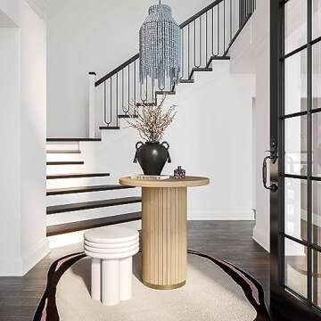 Tov Furniture Chelsea Natural Oak Wood Entry Table