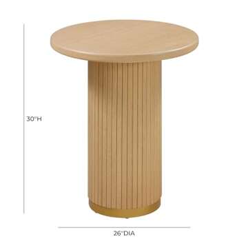 Tov Furniture Chelsea Natural Oak Wood Entry Table