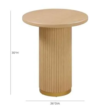 Tov Furniture Chelsea Natural Oak Wood Entry Table