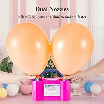 Fast DEMLA Portable Balloon Pump for Events and Parties