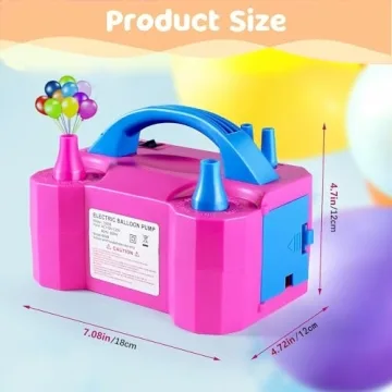 Fast DEMLA Portable Balloon Pump for Events and Parties