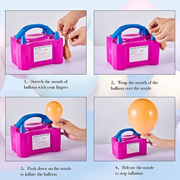 Fast DEMLA Portable Balloon Pump for Events and Parties