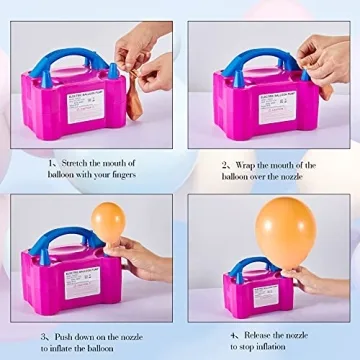 Fast DEMLA Portable Balloon Pump for Events and Parties