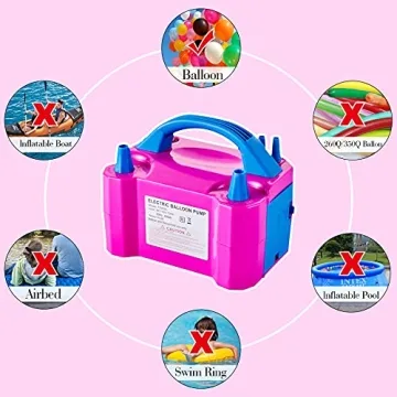 Fast DEMLA Portable Balloon Pump for Events and Parties