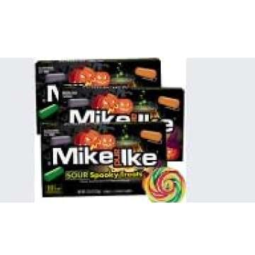 Mike and Ike Halloween Sour Spooky Treats, Assorted Fruit Flavored Candy, Theater Boxes, 4.25 Ounces...