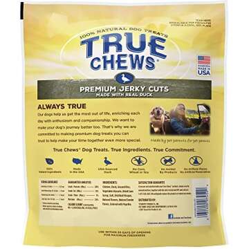 Blue Buffalo True Chews Premium Jerky Cuts Natural Dog Treats, Duck 12 oz bag